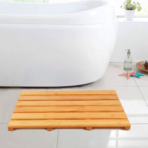 ALFOMBRA DE BAÑO RÍGIDA DE BAMBÚ