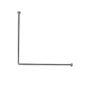 BARRAL L PARA CORTINA DE BAÑO DE ACERO