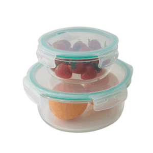 SET DE 2 CONTENEDORES CON TAPA - 0,62 L Y 1,75 L