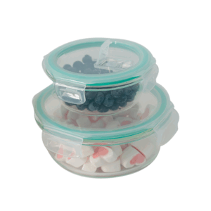 SET DE 2 CONTENEDORES CON TAPA - 0,40 L Y 0,95 L