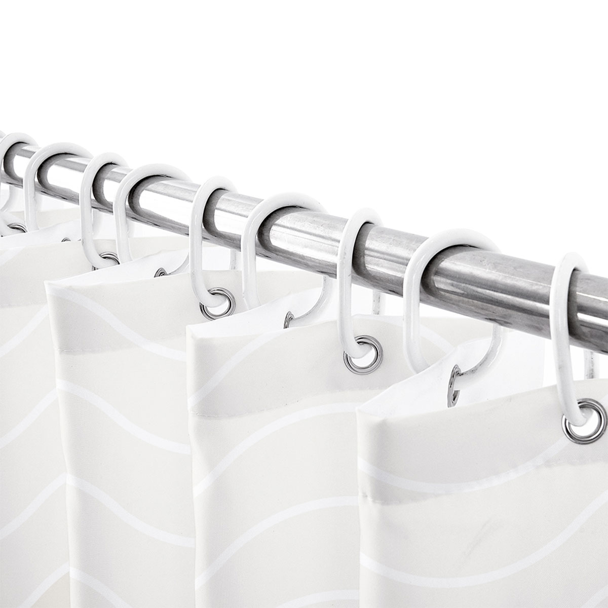 CORTINA PARA BAÑO DE TELA ONDAS - Imagen 3