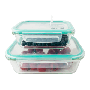 SET DE 2 CONTENEDORES CON TAPA - 0,6 L Y 1,5 L