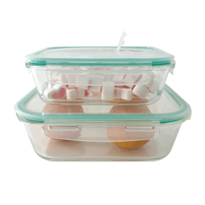 SET DE 2 CONTENEDORES CON TAPA - 1 L Y 2,3 L