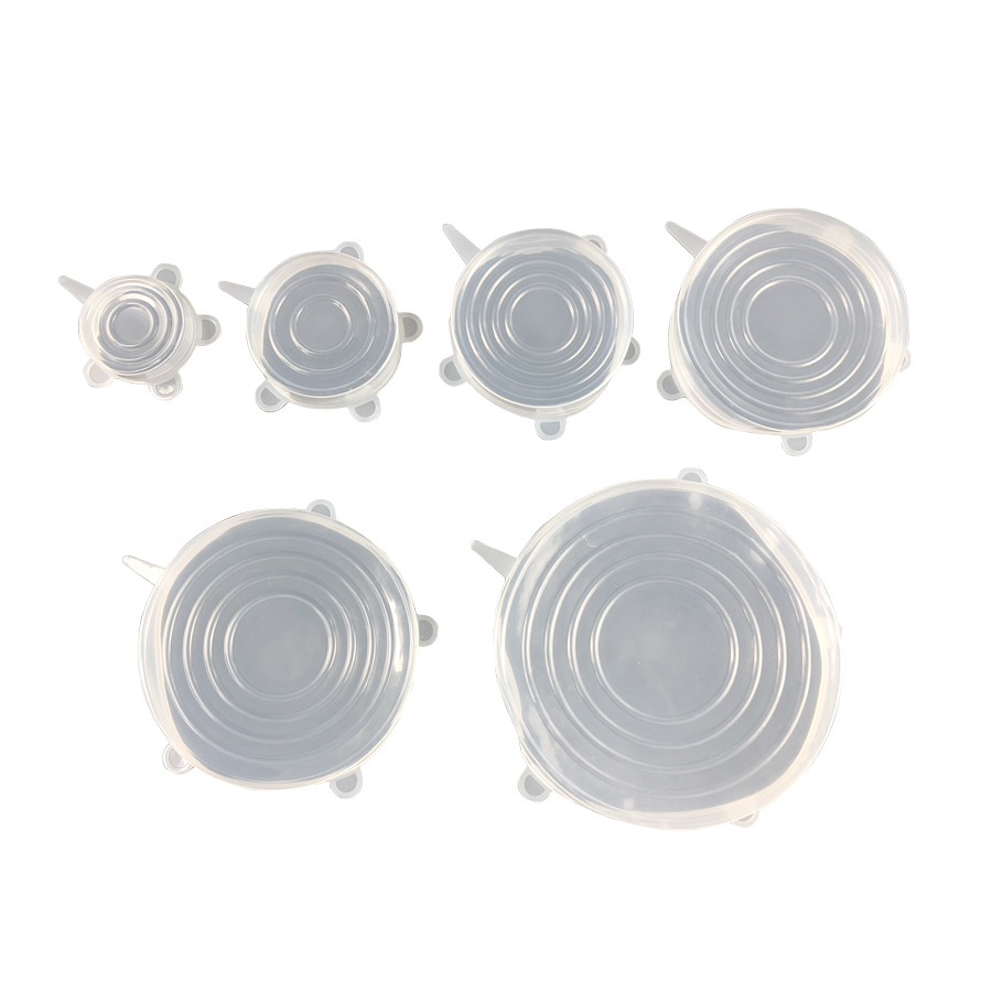 SET DE 6 TAPAS DE SILICONA REDONDAS - Imagen 2