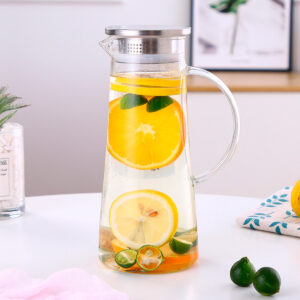 JARRA PARA REFRESCOS CON TAPA DE ACERO 1200 ML