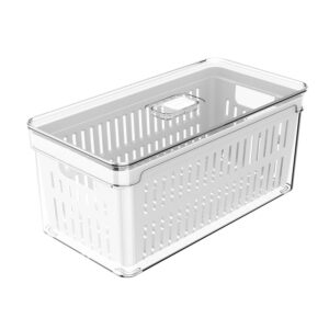 ORGANIZADOR CON TAPA Y CESTO 5 L CLEAR FRESH