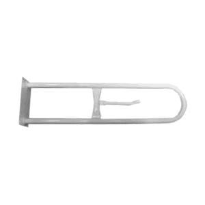 BARRAL FIJO 70 CM C/PORTA ROLLO - BLANCO