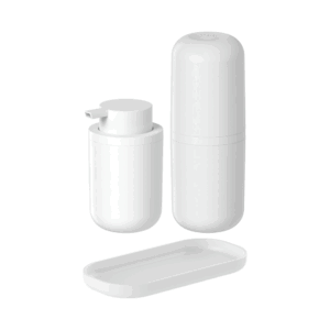 KIT DE BAÑO DE 3 PIEZAS BOLD BLANCO